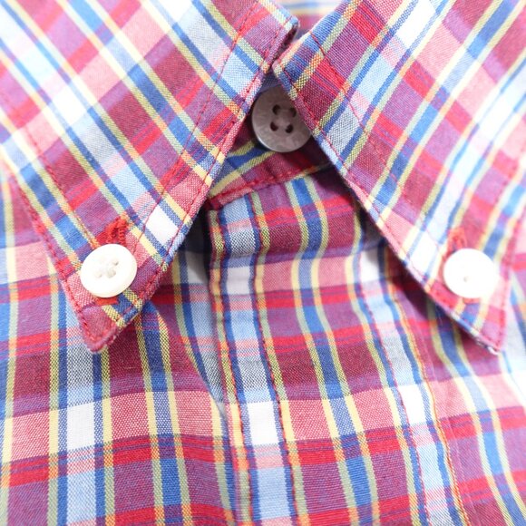 Vintage Chaps Ralph Lauren Short Sleeve Shirt Men's Large Casual Button Down - Picture 6 of 10